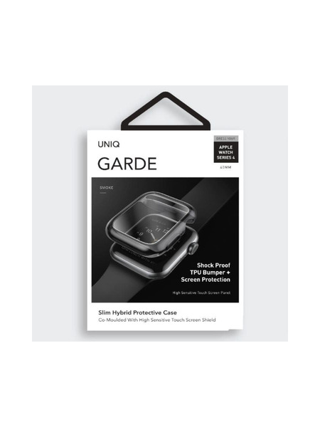 Uniq Garde Hybrid Apple Watch Series 4 Case With Screen Protection  詳細画像 スモークグレイ 2